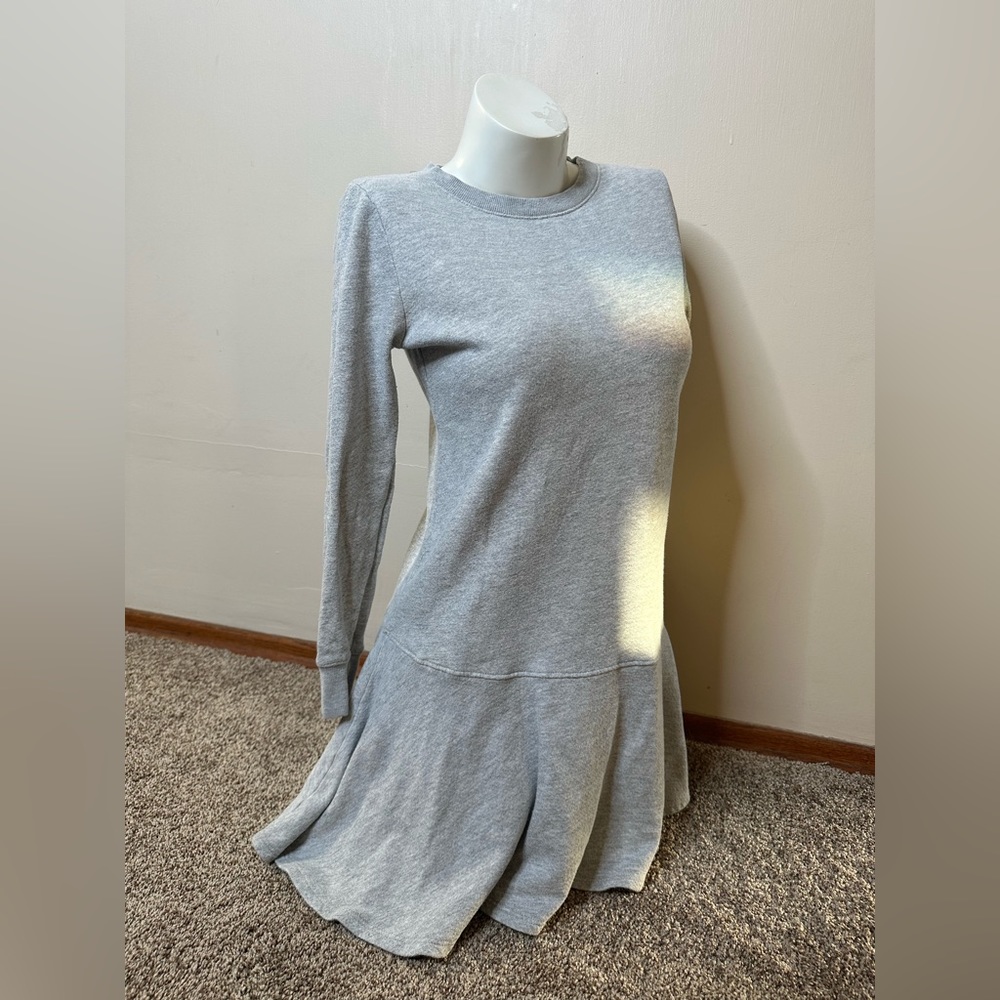Tennis sweatshirt dress gray